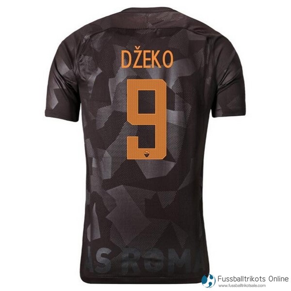 AS Roma Trikot Ausweich Dzeko 2017-18 Fussballtrikots Günstig